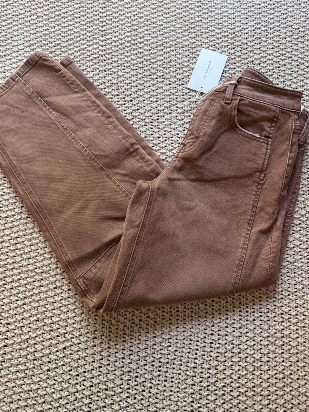 FLYING MONKEY High-Rise Barrel Jeans, size 25. NWT!